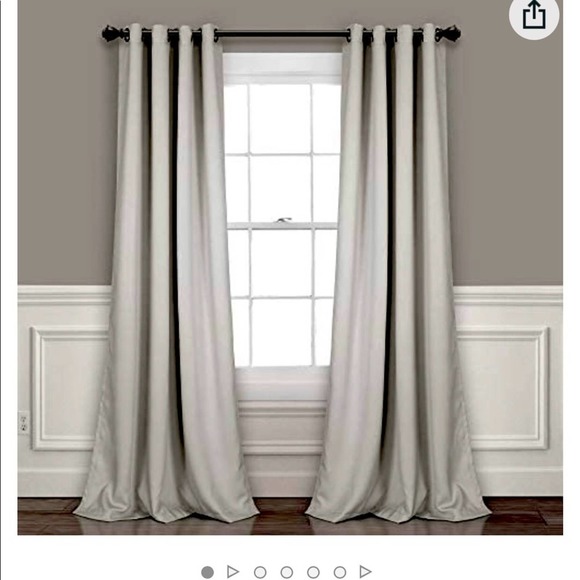 Insulated Grommet blackout curtains 52" x 95"‎ Gray - Picture 1 of 5